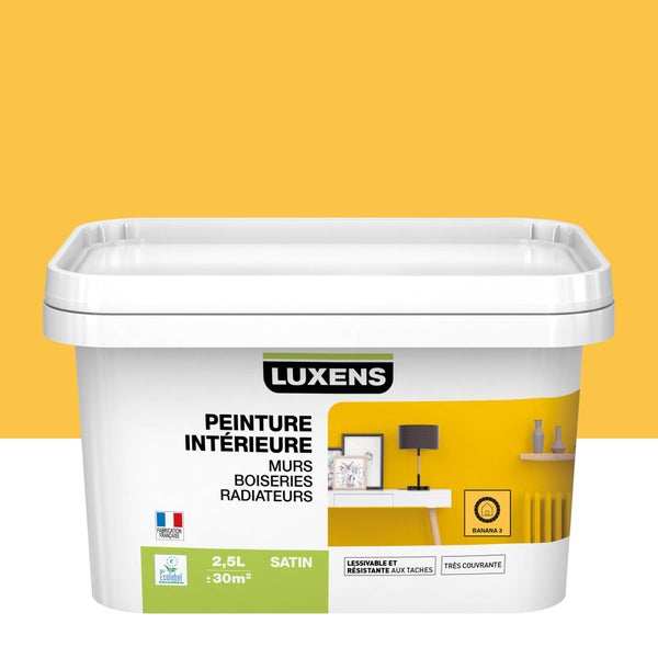 Peinture Mur, Boiserie, Radiateur Toutes Pièces Multisupports Luxens, Banana 3,