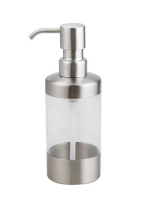 Distributeur de savon inox Loft, transparent, SENSEA