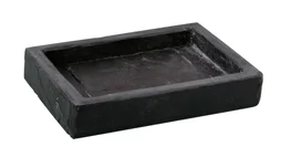 Porte-savon pierre Stone, noir SENSEA