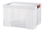 bac de rangement  plastique transparent l.39 x P.50 x H.32.5 cm