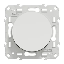 Interrupteur va-et-vient à assembler Odace, SCHNEIDER ELECTRIC, blanc