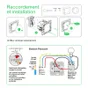 Poussoir à assembler Odace, SCHNEIDER ELECTRIC, blanc