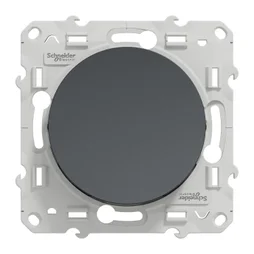 Interrupteur va-et-vient à assembler Odace, SCHNEIDER ELECTRIC, gris anthracite