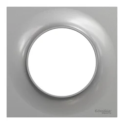 Plaque simple Odace Styl, SCHNEIDER ELECTRIC, aluminium