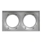 Plaque double Odace Styl, SCHNEIDER ELECTRIC, aluminium