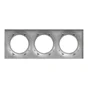 Plaque triple Odace Styl, SCHNEIDER ELECTRIC, aluminium