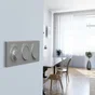 Plaque triple Odace Styl, SCHNEIDER ELECTRIC, aluminium