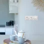 Plaque triple Odace Styl, SCHNEIDER ELECTRIC, aluminium