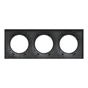 Plaque triple Odace Styl, SCHNEIDER ELECTRIC, anthracite