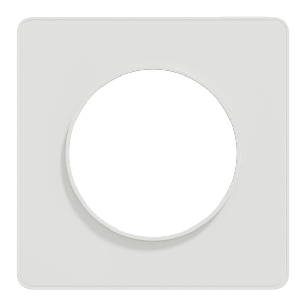 Plaque simple Odace Touch, SCHNEIDER ELECTRIC, blanc
