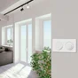 Plaque double Odace Touch, SCHNEIDER ELECTRIC, blanc