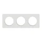 Plaque triple Odace Touch, SCHNEIDER ELECTRIC, blanc