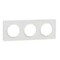 Plaque triple Odace Touch, SCHNEIDER ELECTRIC, blanc