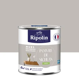 Peinture Mur, Boiserie, Radiateur Ripolin Poivre Du Sichuan Satiné 0.5 L