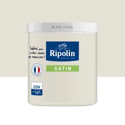 Testeur Peinture Blanc Cassé Satin Ripolin Murs Et Boiseries 0.075 L
