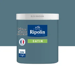 Testeur Peinture Bleu Madura Satin Ripolin Murs Et Boiseries 0.075 L