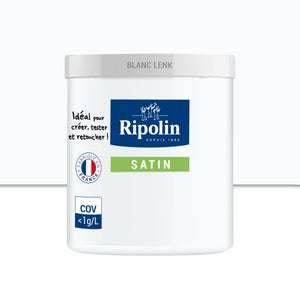 Testeur Peinture Blanc Lenk Satin Ripolin Murs Et Boiseries 0.075 L