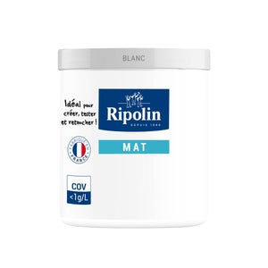 Testeur peinture blanc mat Intérieur RIPOLIN 75 ml