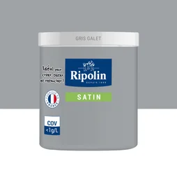 Testeur Peinture Gris Galet Satin Ripolin Murs Et Boiseries 0.075 L