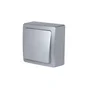 Interrupteur Va-Et-Vient Saillie Complet, Lexman Opus, Gris Aluminium