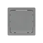 Interrupteur Va-Et-Vient Saillie Complet, Lexman Opus, Gris Aluminium