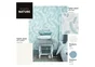 Papier Peint Vinyle Sur Intissé Plume Paillette Bleu