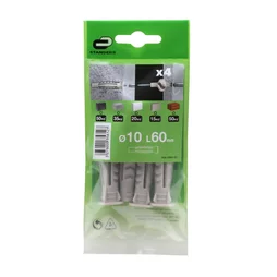 Lot De 4 Chevilles À Expansion Standers, Diam.10 Mm X L.60 Mm