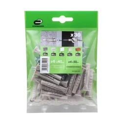 Lot De 30 Chevilles Et Vis À Expansion Standers, Diam.6 Mm X L.40 Mm