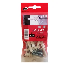 Lot De 10 Chevilles À Visser Standers, Diam.13 Mm X L.41 Mm