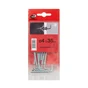 Lot de 8 gonds en acier zingué, STANDERS, diam.4 x l.35 mm