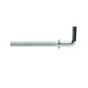 Lot de 8 gonds en acier zingué, STANDERS, diam.4 x l.35 mm