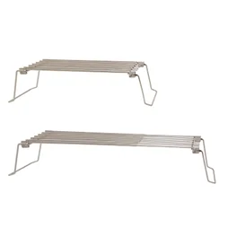 Repose-aliments coulissant en inox pour barbecue