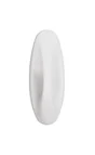 Lot de 2 crochets adhésif plastique design, COMMAND blanc 1.3 kg