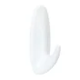 Lot de 2 crochets adhésif plastique design, COMMAND blanc 1.3 kg