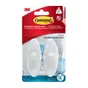 Lot de 2 crochets résistant à l'eau glacé, COMMAND blanc 1.3 kg
