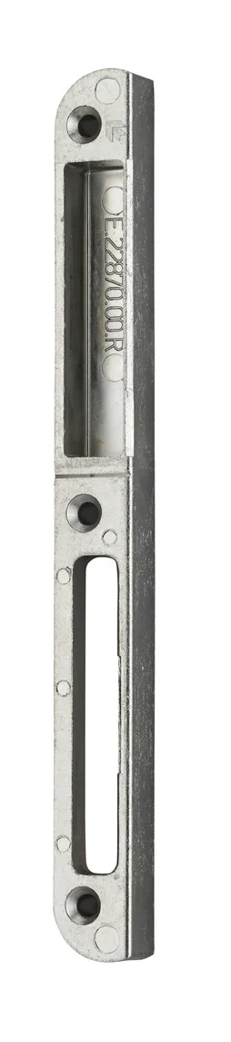 Gâche Centrage Droite Pour Serrure Multipoint Encastrée, Ferco Gris