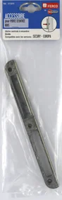 Gâche Centrage Droite Pour Serrure Multipoint Encastrée, Ferco Gris