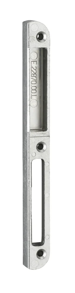 Gâche Centrage Gauche Pour Serrure Multipoint Encastrée, Ferco Gris