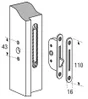 Loquet Pour Serrure Multipoint Encastrée, Ferco Gris