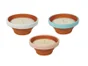 Pot terre cuite bord coloré, insecticide Jasmin, 50 x 120 mm