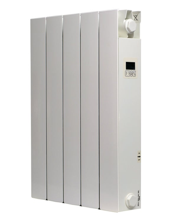 Radiateur électrique à inertie sèche Caraïbes, UNIV'R CHAUFFAGE, 1000 W vertical gris