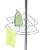 Etagère de bain ou douche d'angle à poser, DOLCEDO, chromé brillant