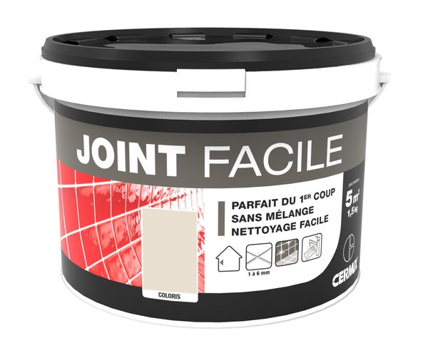 Joint pâte tout type de carrelage et mosaïque, ivoire, 5 M²