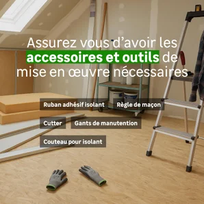 Rouleau laine de roche combles perdus ROCKWOOL Roulrock kraft, Ep.200mm, 2.4x1.2