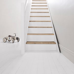 Peinture sol, parquet escalier Décolab V33, blanc satiné, 0.75L