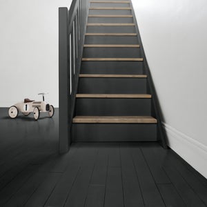 Peinture sol, parquet escalier Décolab V33, noir graphite satiné, 0.75L