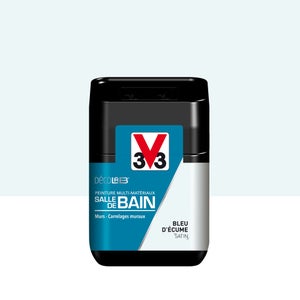 Testeur Peinture Salle De Bains Toute Surface Décolab® V33 Bleu Écume Satiné 0.0