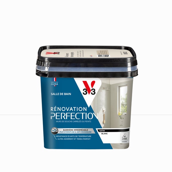 Peinture Salle De Bains Carrelage Et Meuble Décolab® V33 Blanc Satiné 0.75 L
