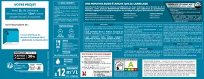 Peinture Salle De Bains Carrelage Et Meuble Décolab® V33 Blanc Satiné 0.75 L