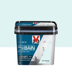 Peinture Salle De Bains Carrelage Et Meuble Décolab® V33 Bleu Écume Satiné 0.75L
